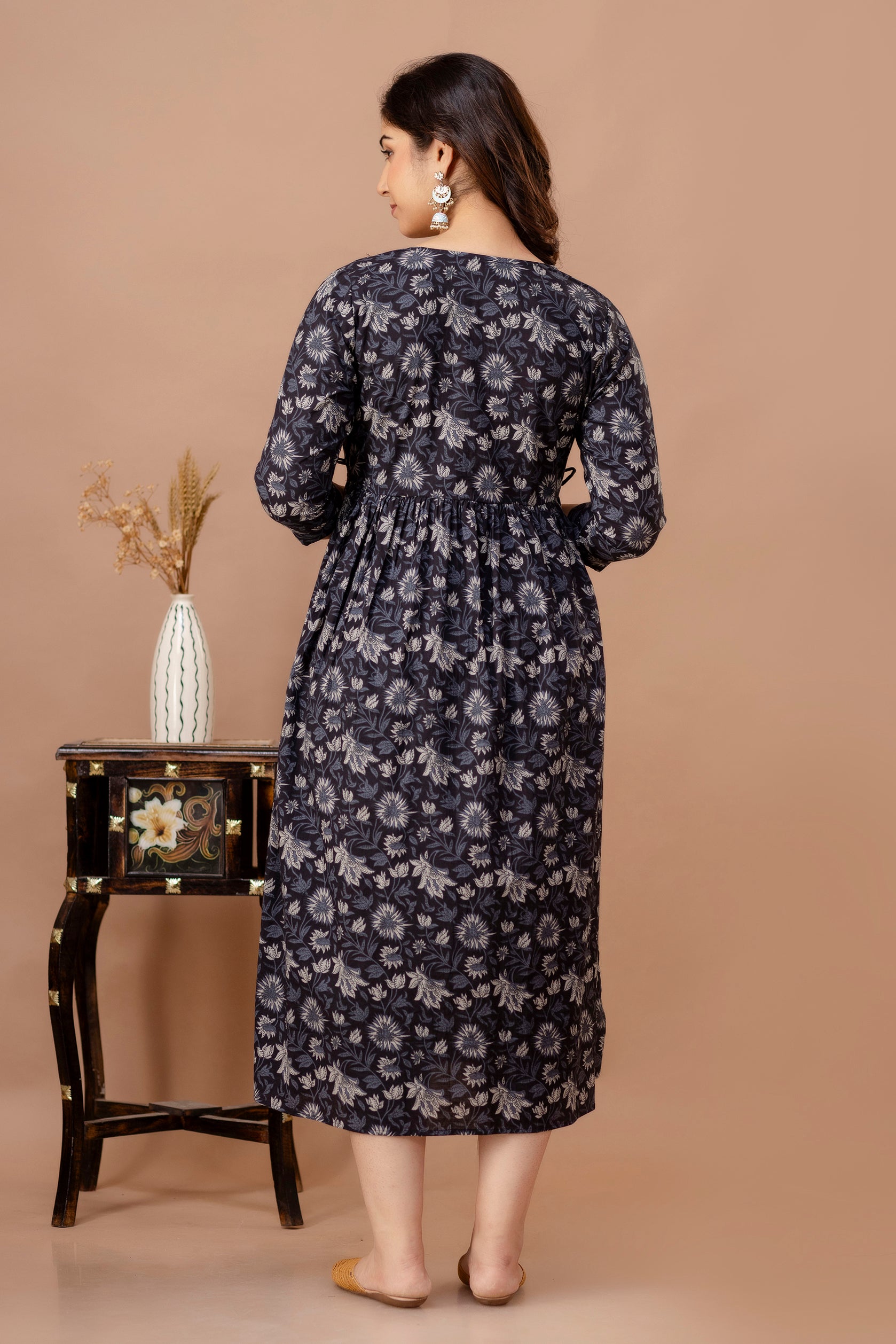 pure cotton maternity gown by piroki jaipur