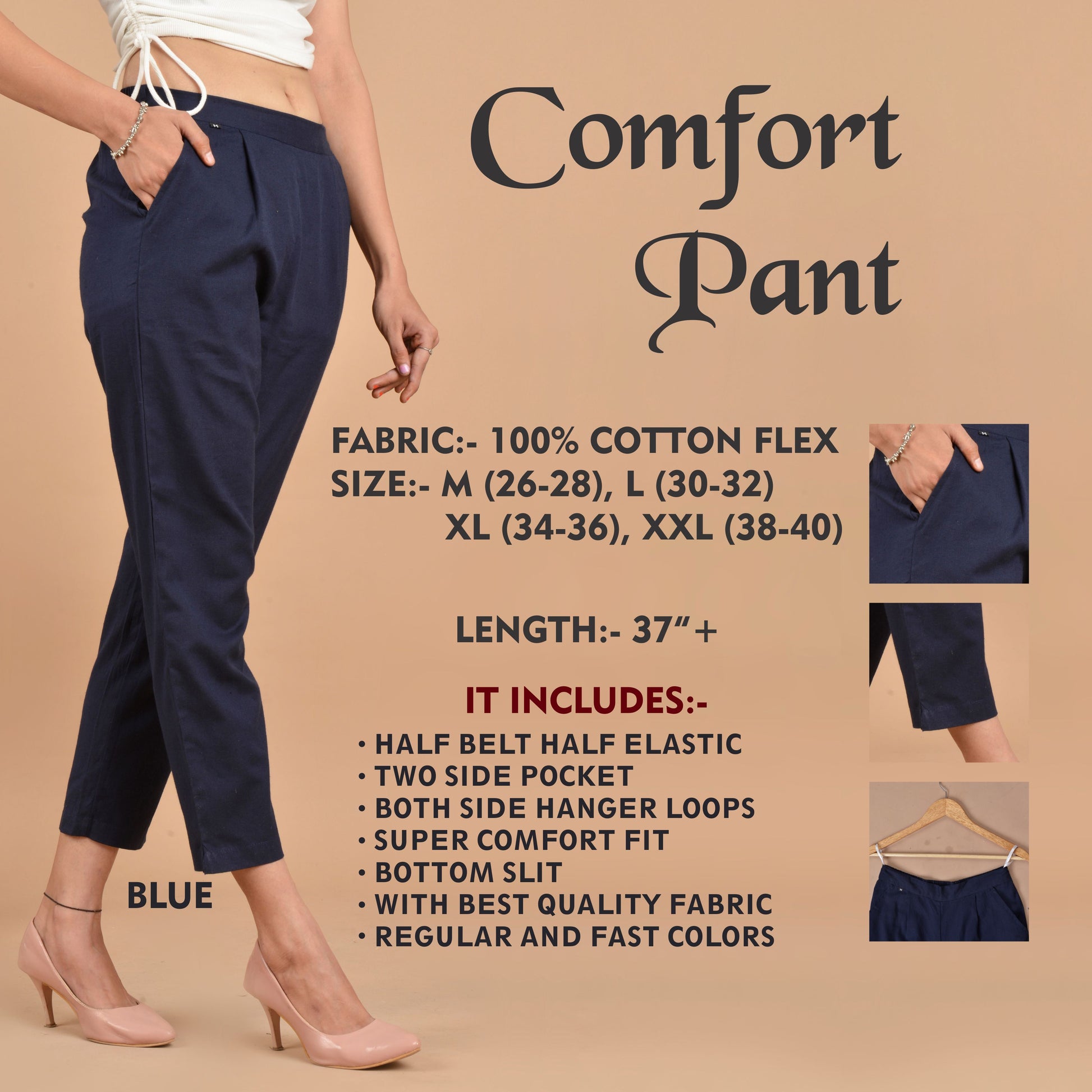 pure cotton pants for women by piroki jaipur